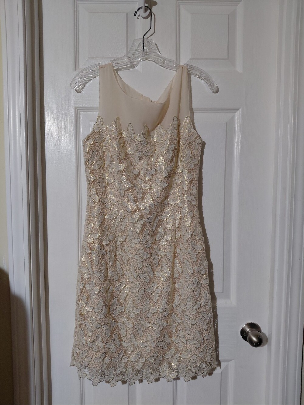 LILLY PULITZER fulton DRESS sz 8 papillon lace buttefly gold cream wedding RARE! - Picture 1 of 10
